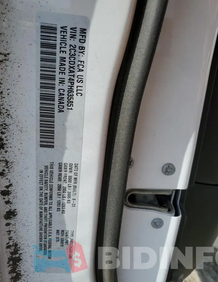 2C3CDXAT4PH635851 Photo# 12