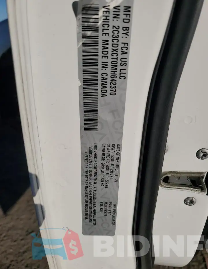 2C3CDXCT0MH642370 Photo# 12