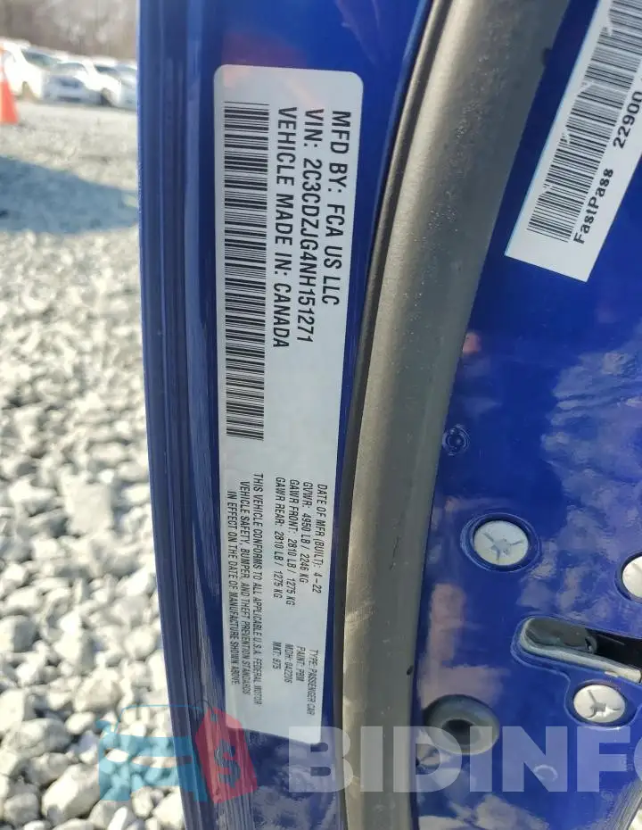 2C3CDZJG4NH151271 Photo# 12