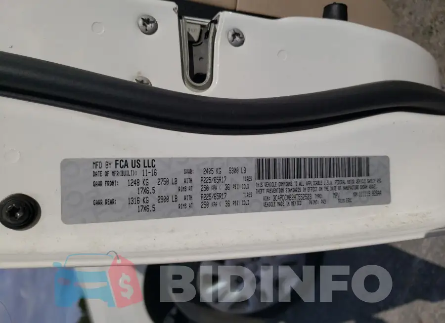 3C4PDCAB2HT552523 Photo# 13