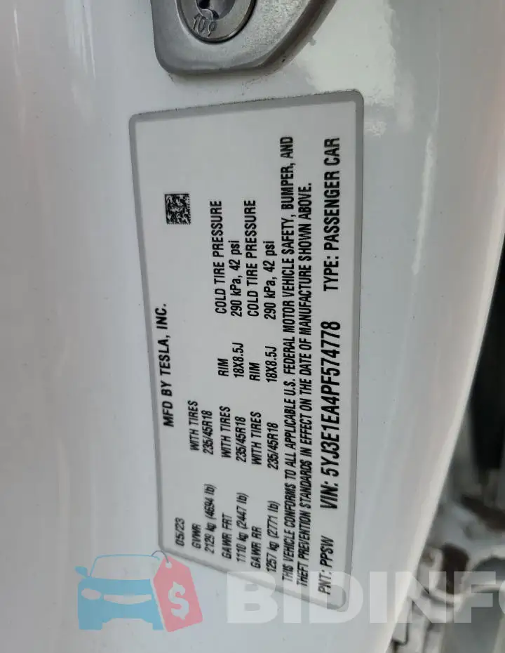 5YJ3E1EA4PF574778 Photo# 13