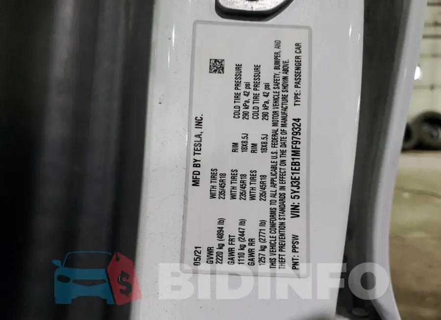 5YJ3E1EB1MF979324 Photo# 12