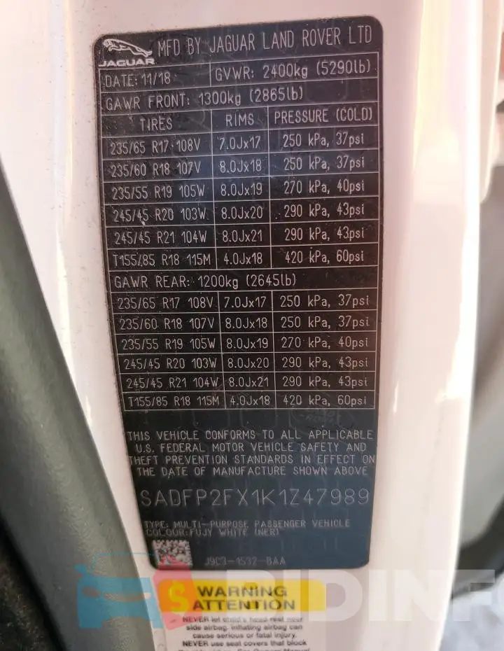 SADFP2FX1K1Z47989 Photo# 14