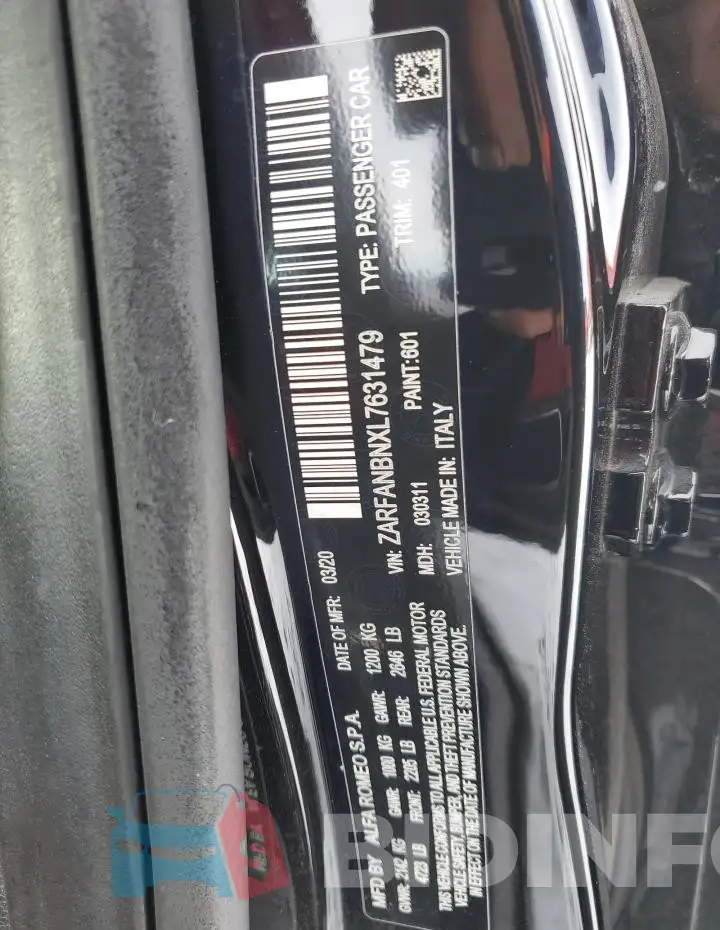 ZARFANBNXL7631479 Photo# 12