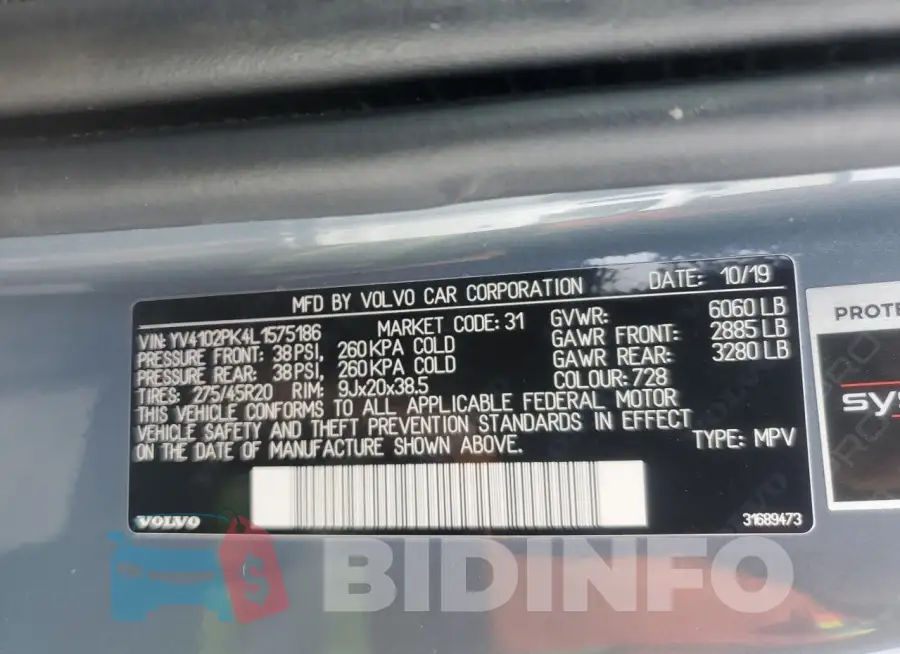YV4102PK4L1575186 Photo# 13