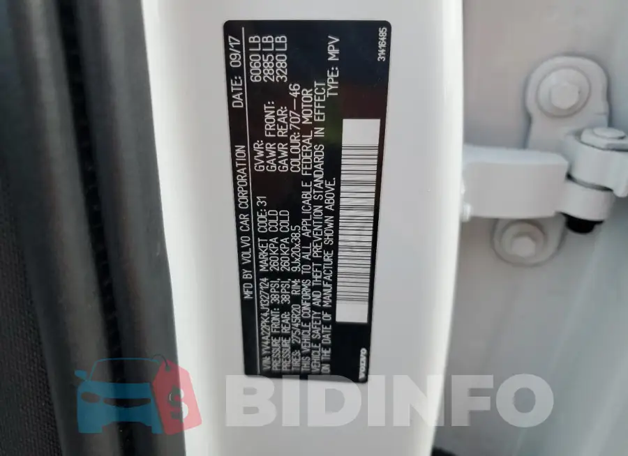YV4A22PK4J1327124 Photo# 13