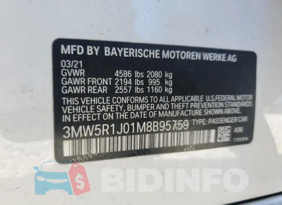 3MW5R1J01M8B95759 Photo# 12