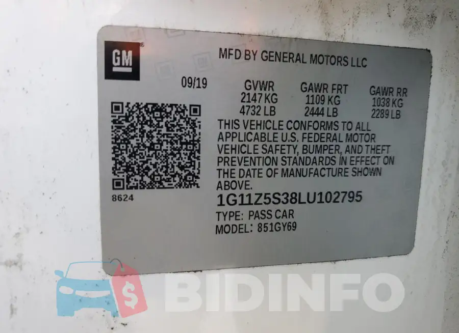 1G11Z5S38LU102795 Photo# 12