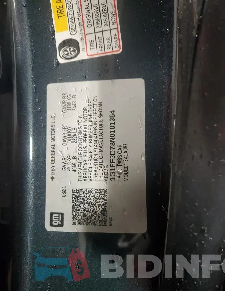 1G1FF3D78N0101384 Photo# 13