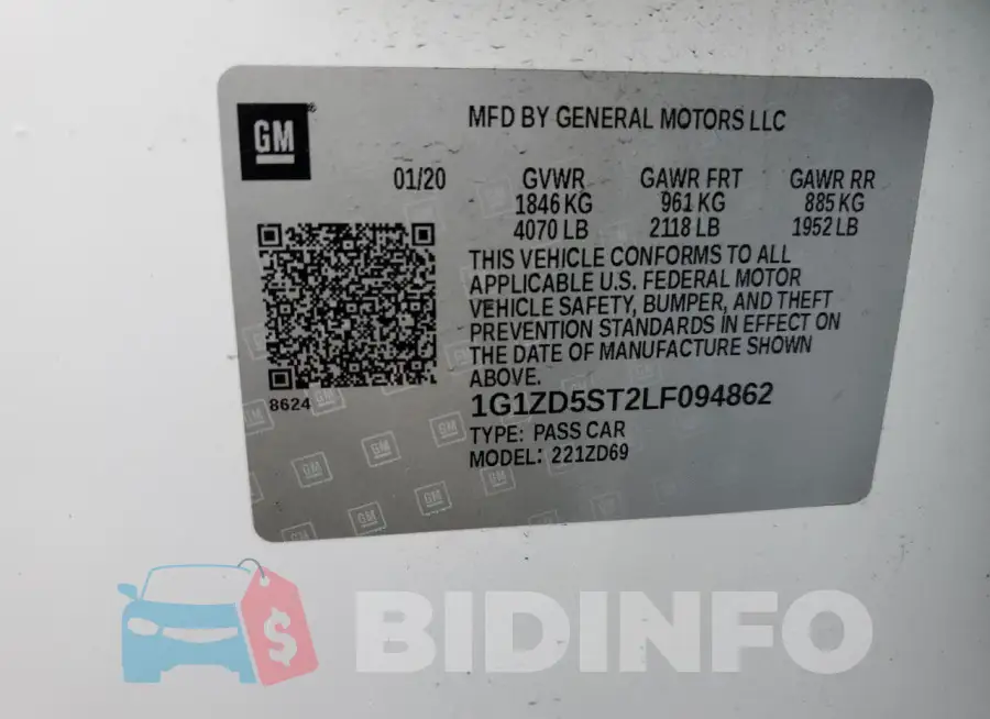 1G1ZD5ST2LF094862 Photo# 12