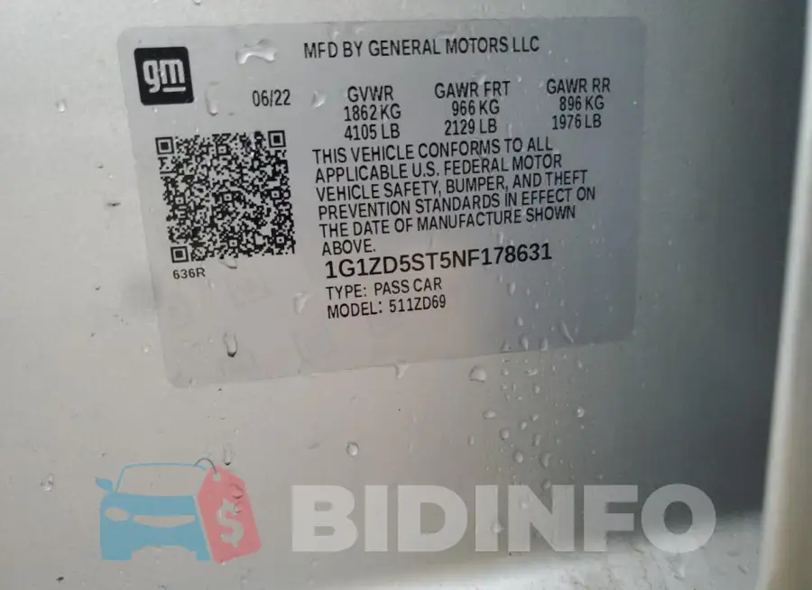 1G1ZD5ST5NF178631 Photo# 12
