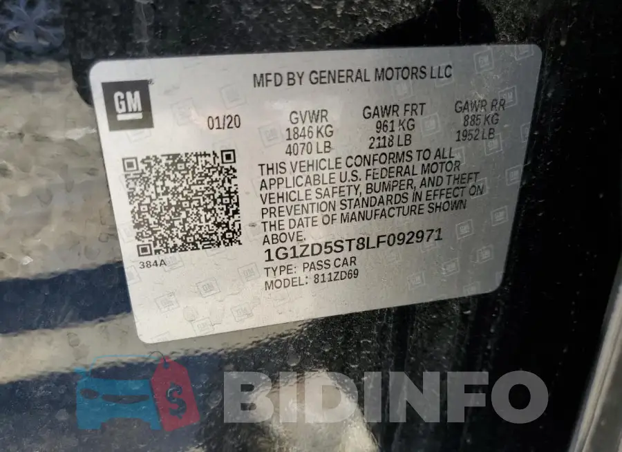 1G1ZD5ST8LF092971 Photo# 12
