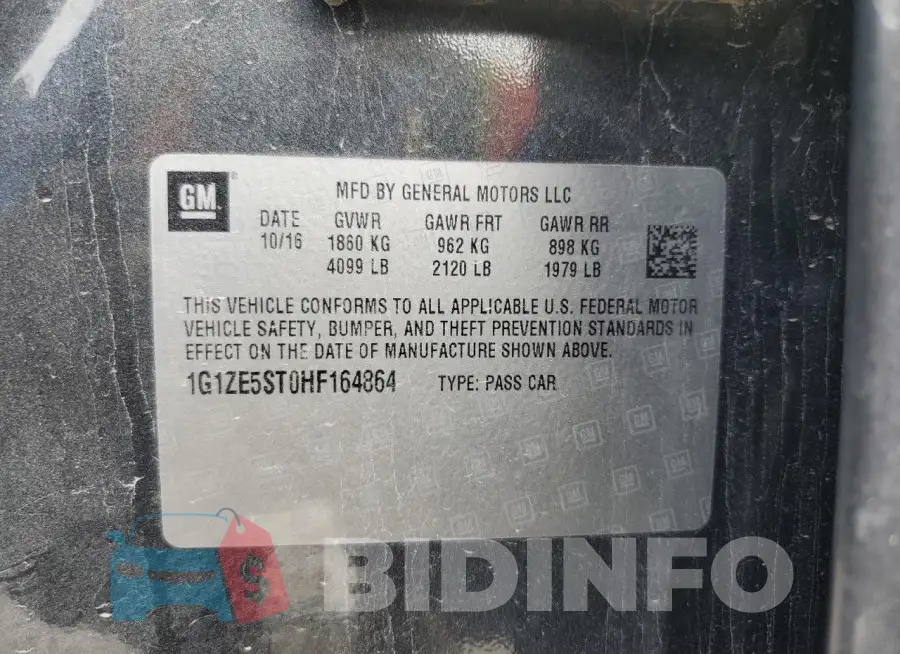 1G1ZE5ST0HF164864 Photo# 13