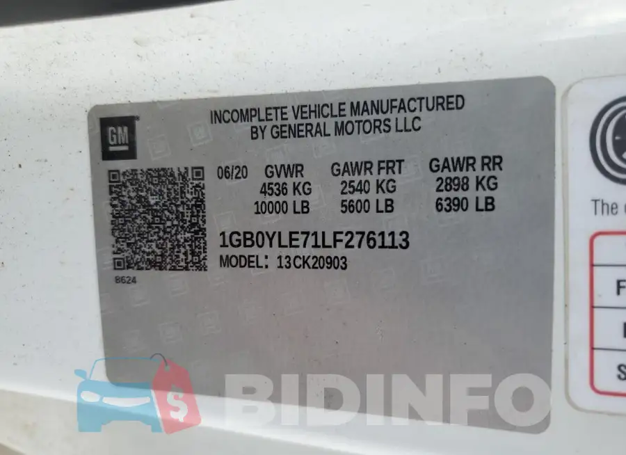 1GB0YLE71LF276113 Photo# 13