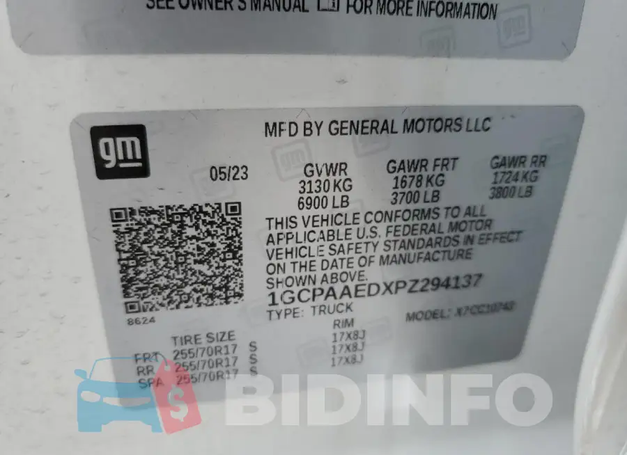 1GCPAAEDXPZ294137 Photo# 12