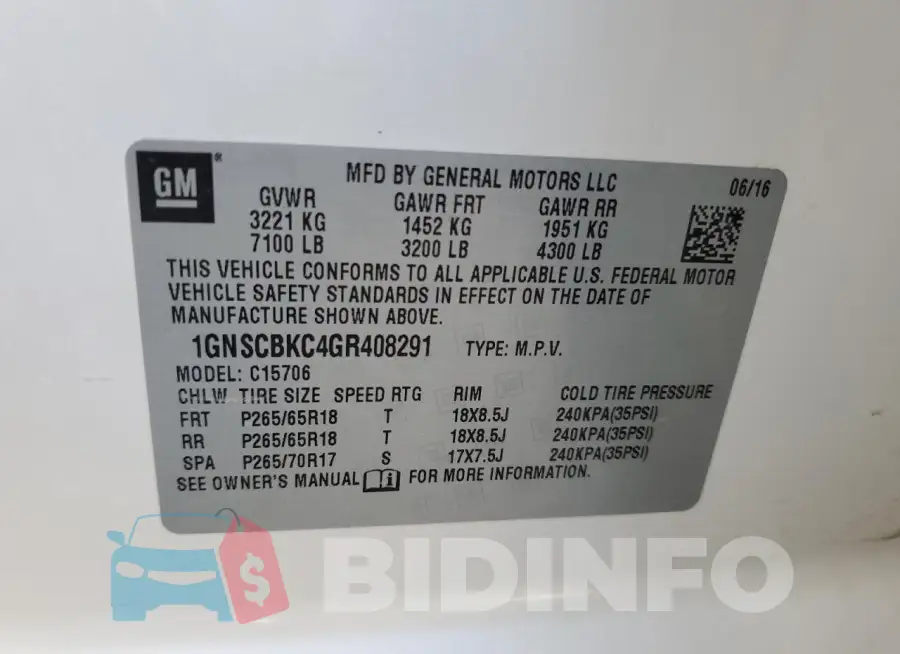 1GNSCBKC4GR408291 Photo# 13