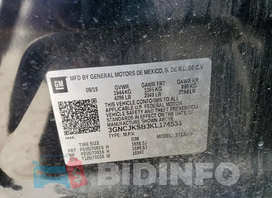3GNCJKSB3KL174534 Photo# 13