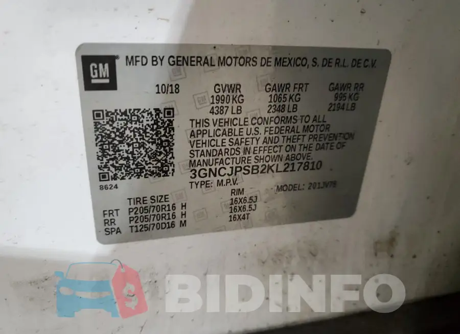 3GNCJPSB2KL217810 Photo# 13