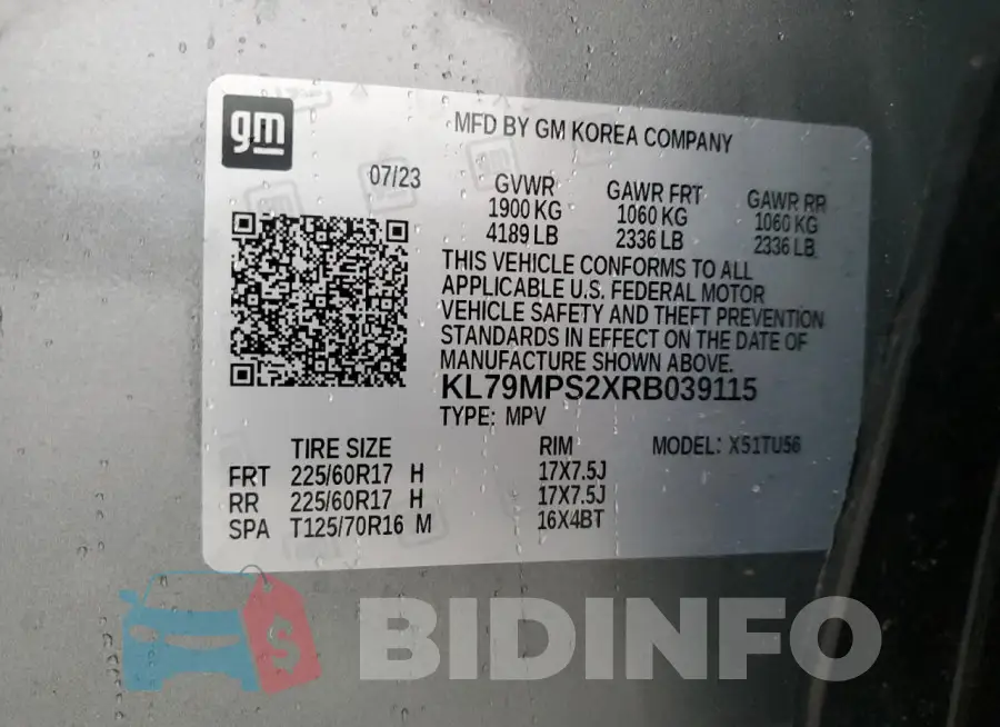KL79MPS2XRB039115 Photo# 13