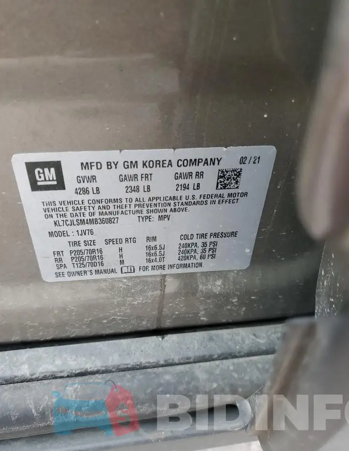 KL7CJLSM4MB360827 Photo# 13