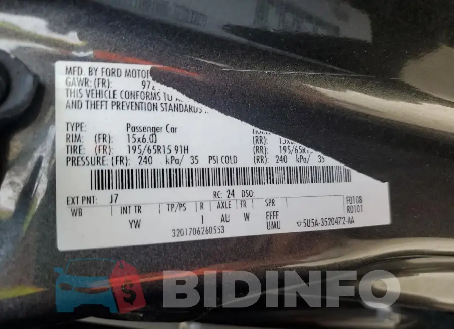 1FADP3E25HL306443 Photo# 12