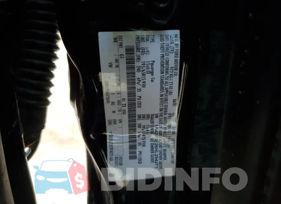 1FADP3E26HL294271 Photo# 12