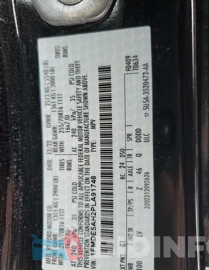 1FMDE5AH2PLA91748 Photo# 12