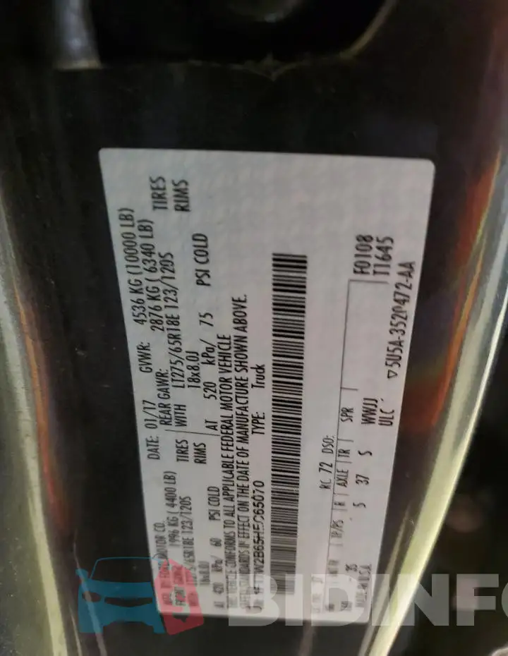 1FT7W2B65HEC65070 Photo# 12