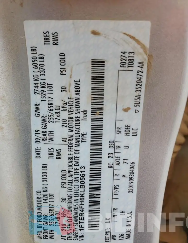 1FTER4FH6KLB05613 Photo# 12