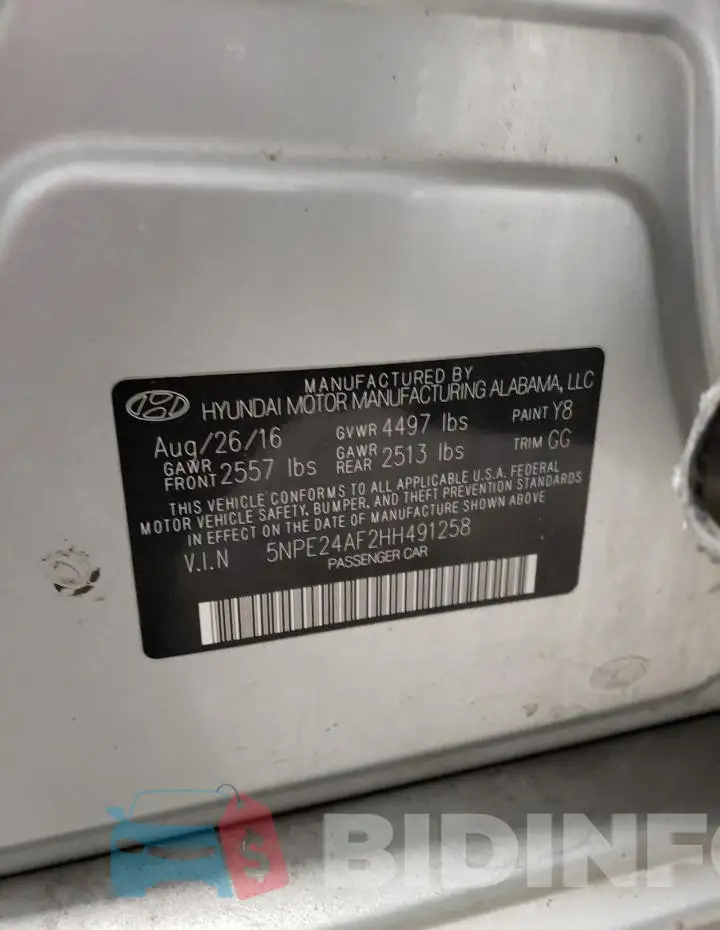 5NPE24AF2HH491258 Photo# 12