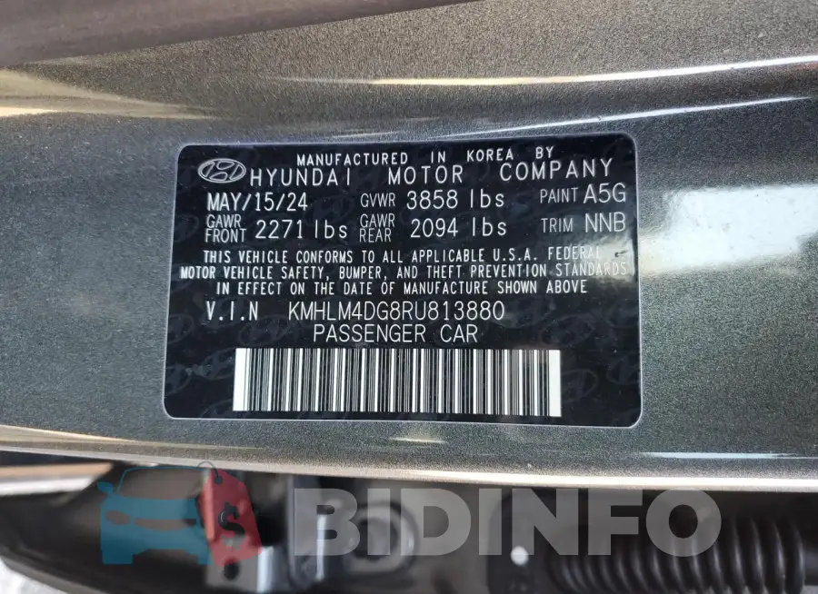 KMHLM4DG8RU813880 Photo# 12