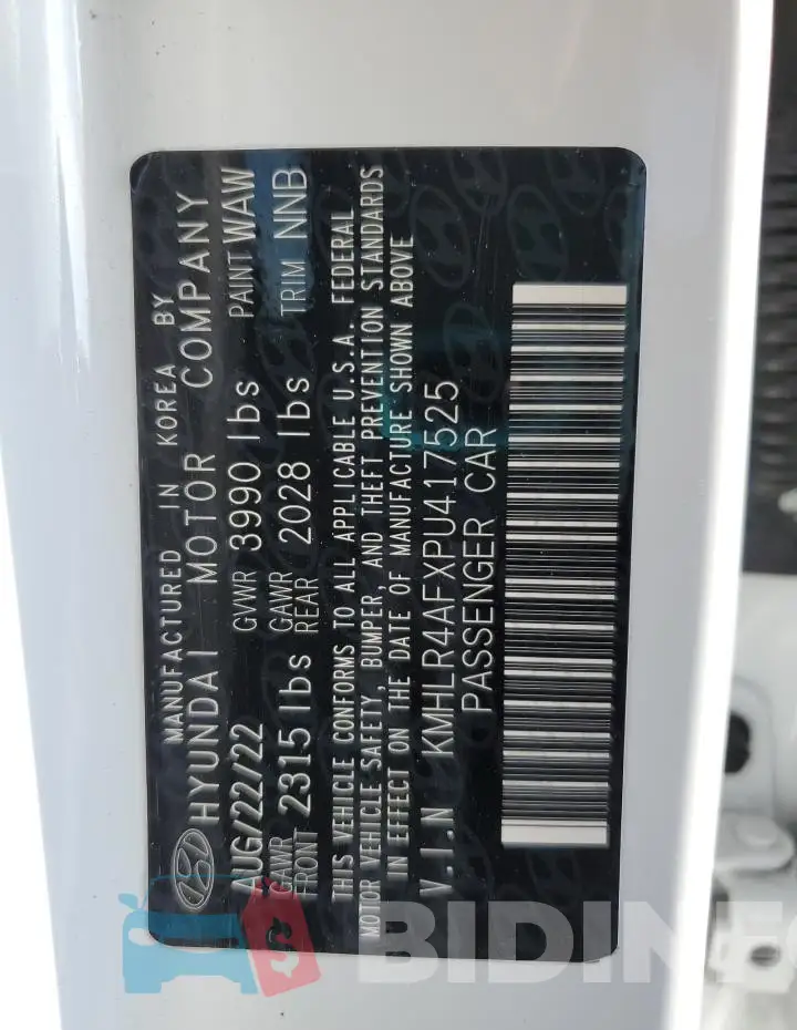 KMHLR4AFXPU417525 Photo# 12