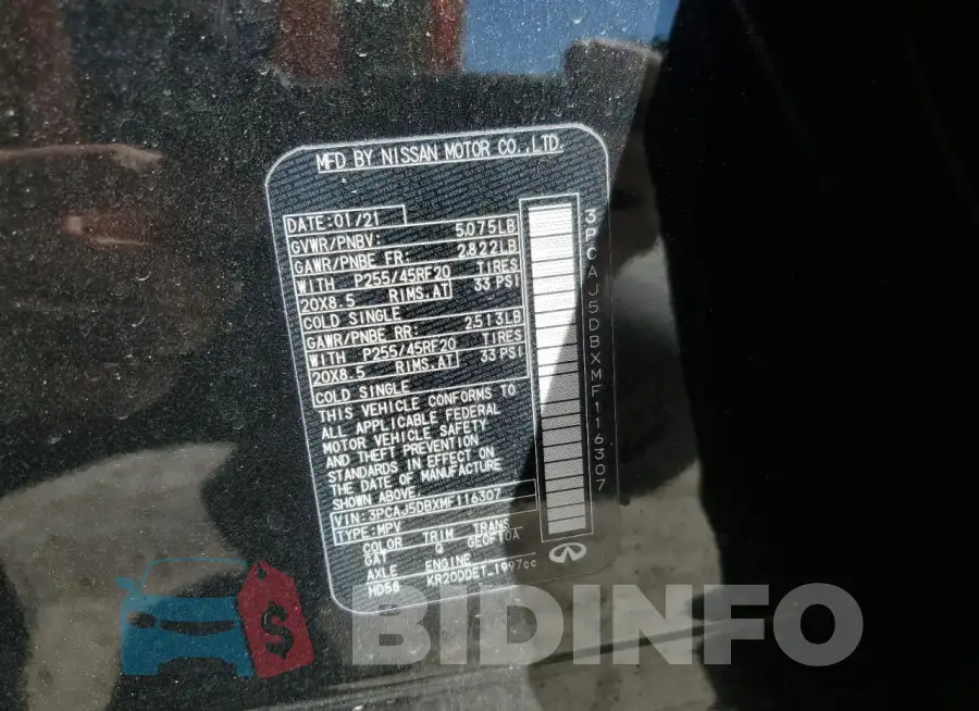 3PCAJ5DBXMF116307 Photo# 13