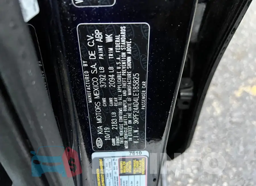 3KPF24AD4LE185825 Photo# 12