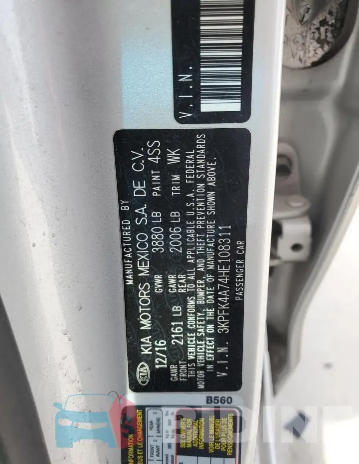 3KPFK4A74HE108311 Photo# 13