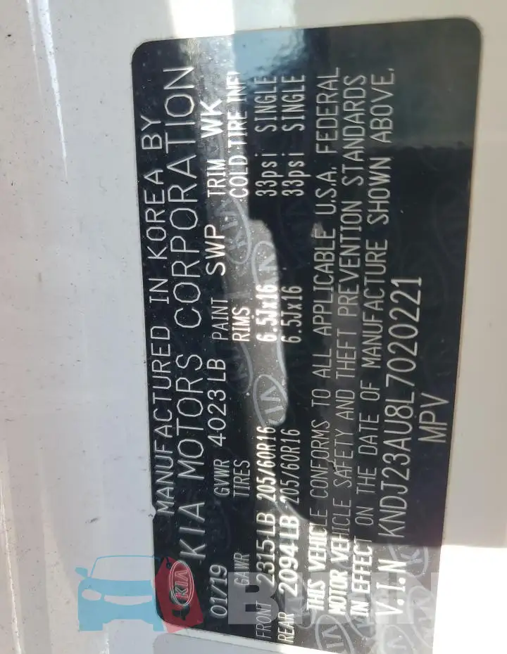 KNDJ23AU8L7020221 Photo# 12