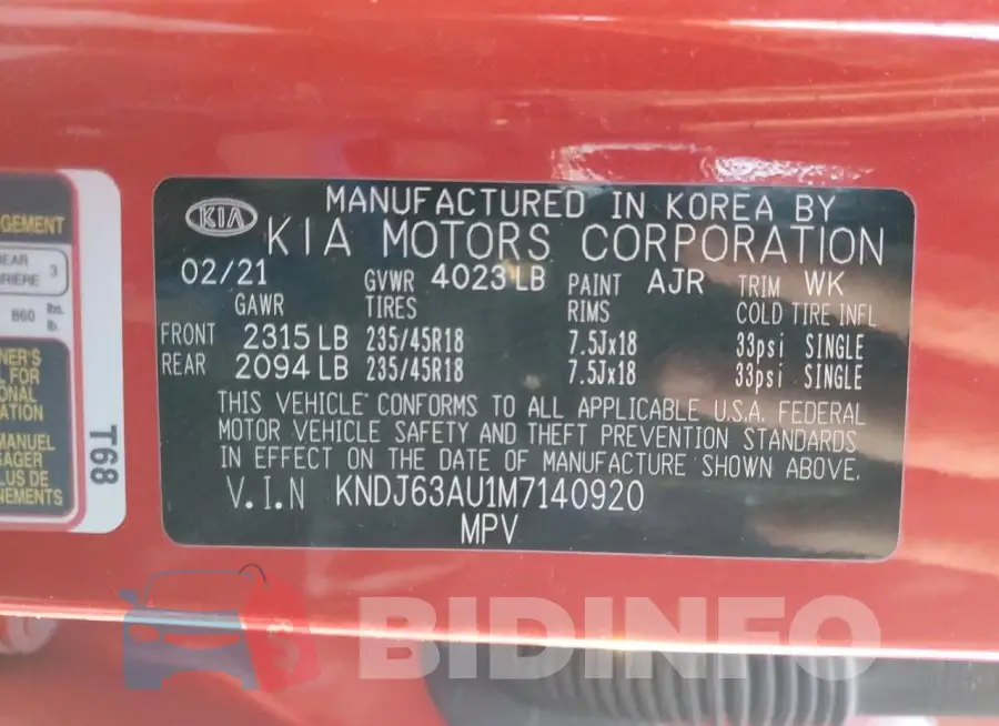 KNDJ63AU1M7140920 Photo# 14