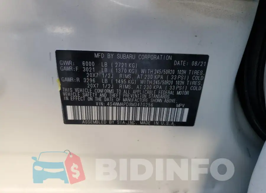 4S4WMAPD8M3470256 Photo# 13