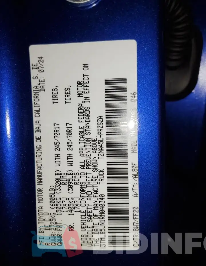 3TMLB5JN1RM040340 Photo# 12