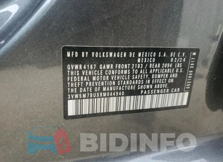 3VW5M7BUXRM044940 Photo# 12