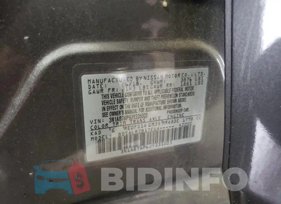 3N1AB7AP6JY335003 Photo# 12