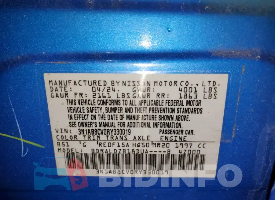 3N1AB8CV0RY330019 Photo# 12