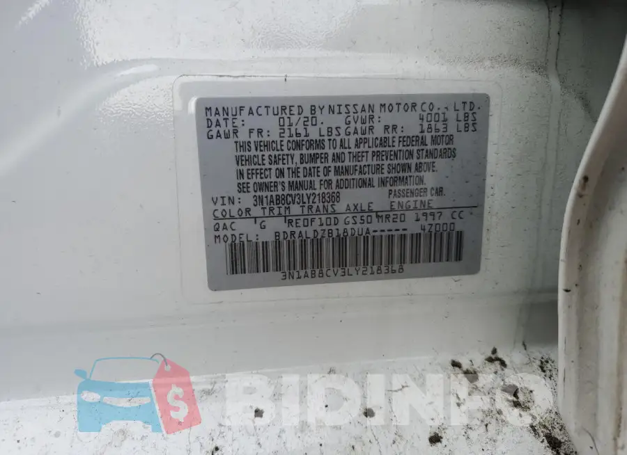 3N1AB8CV3LY218368 Photo# 12