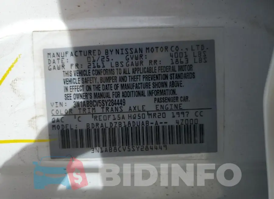 3N1AB8CV5SY284449 Photo# 12