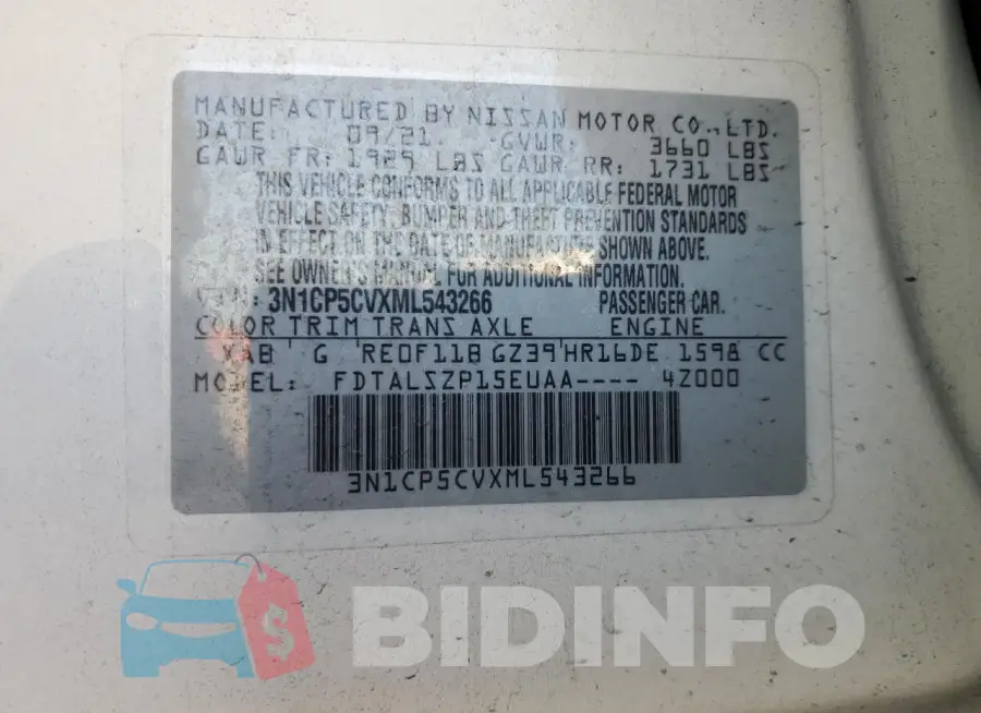3N1CP5CVXML543266 Photo# 13