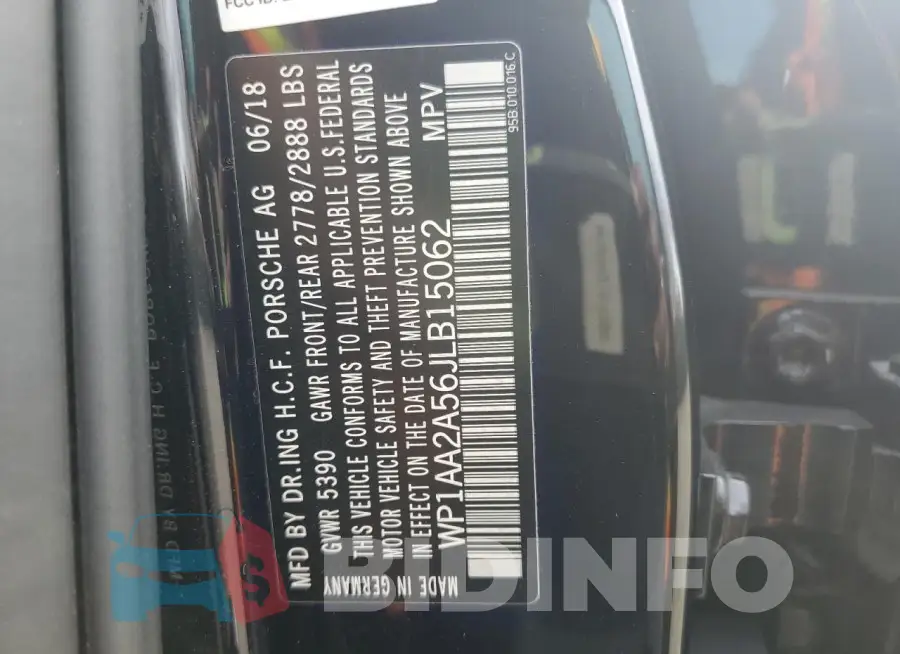 WP1AA2A56JLB15062 Photo# 13
