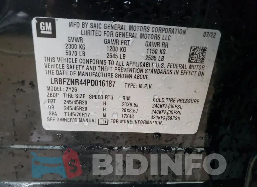 LRBFZNR44PD016187 Photo# 12