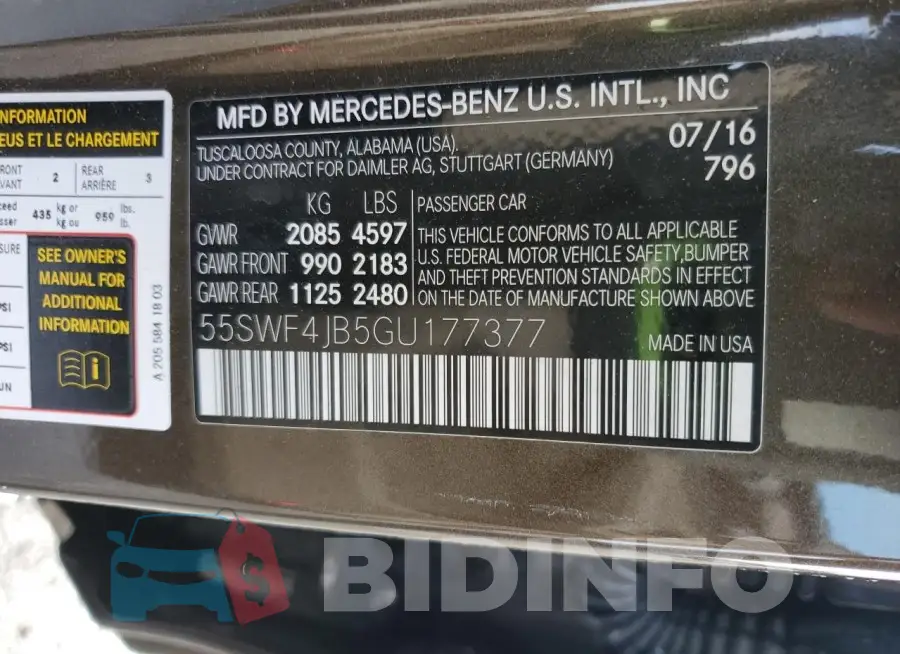 55SWF4JB5GU177377 Photo# 12