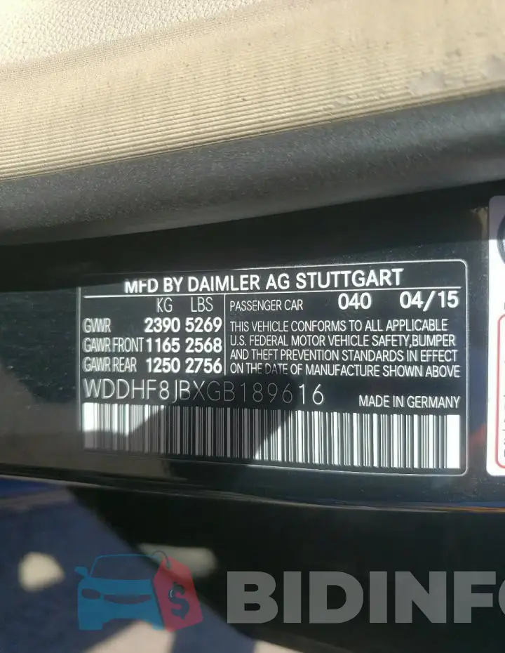WDDHF8JBXGB189616 Photo# 13