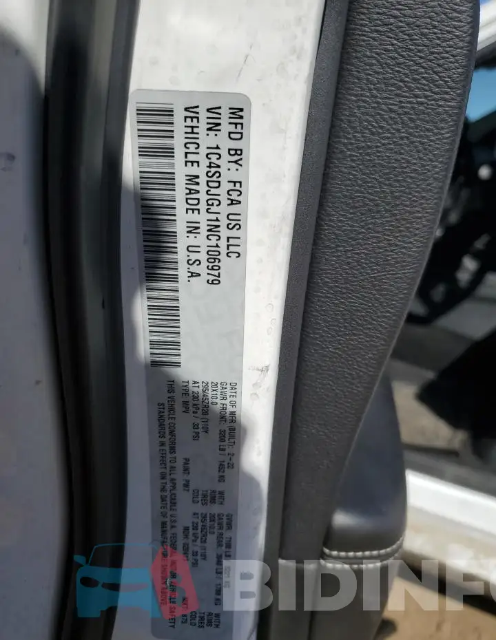 1C4SDJGJ1NC106979 Photo# 13